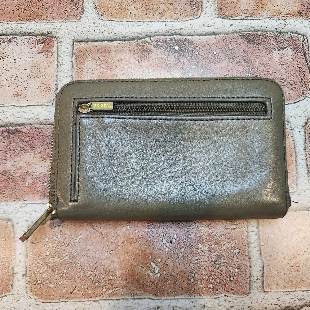 Fossil Walllet, Camel Colored, Red Inside, Good C… - image 2